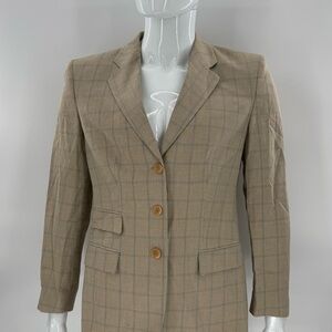 GIORGIO ARMANI Blazer Beige Tan Mens Size 46 Made In Italy BERGDORF GOODMAN